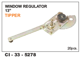 Window Regulator 13 Inch Tipper Tata L/R - Vehicle Type: 4 Wheeler, Warranty Included | Durable Construction for Seamless Functionality