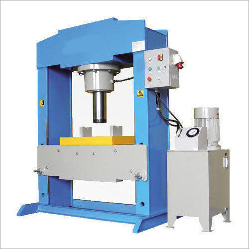 Grey And Blue Industrial Mechanical Press Machine