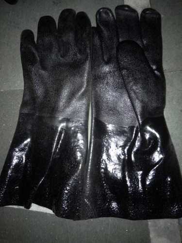 रबर ब्लैक पीवीसी 10",12", 4" हैंड ग्लव्स