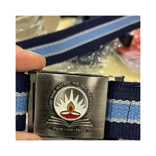 Belt Buckle - Metal Alloy, 50x30 mm, Silver | Brushed Finish, Single Prong Fastening, Ideal for School Uniforms and Personal Use