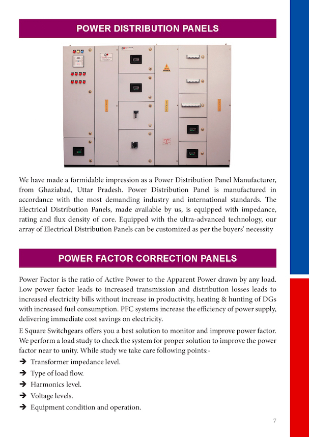 Ral7035 Power Factor Panel