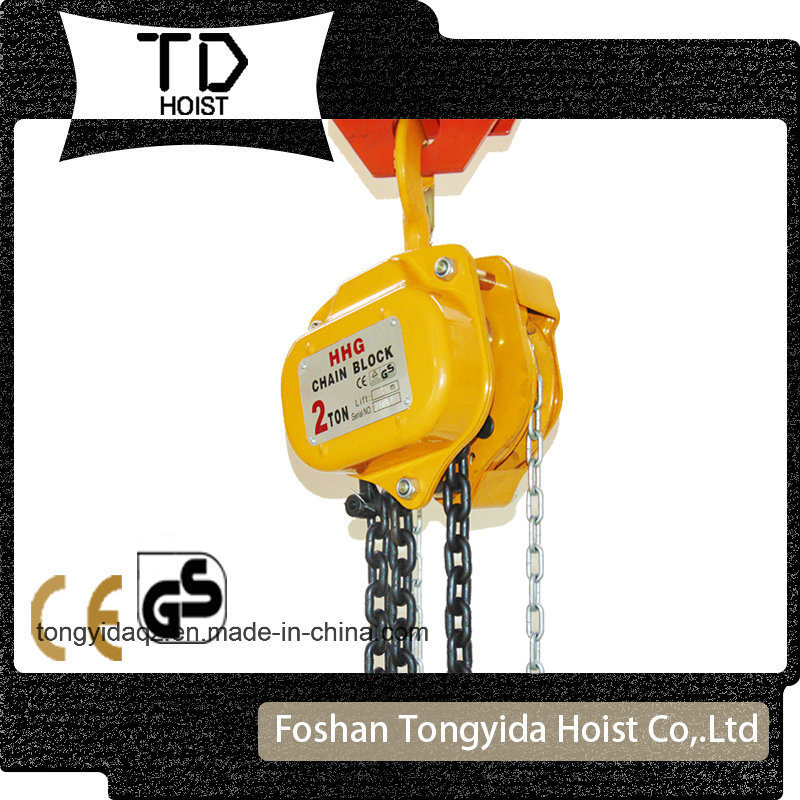 Orange Chain Hoist 1 Ton 3 Meters Chain Block Lifting Cranes