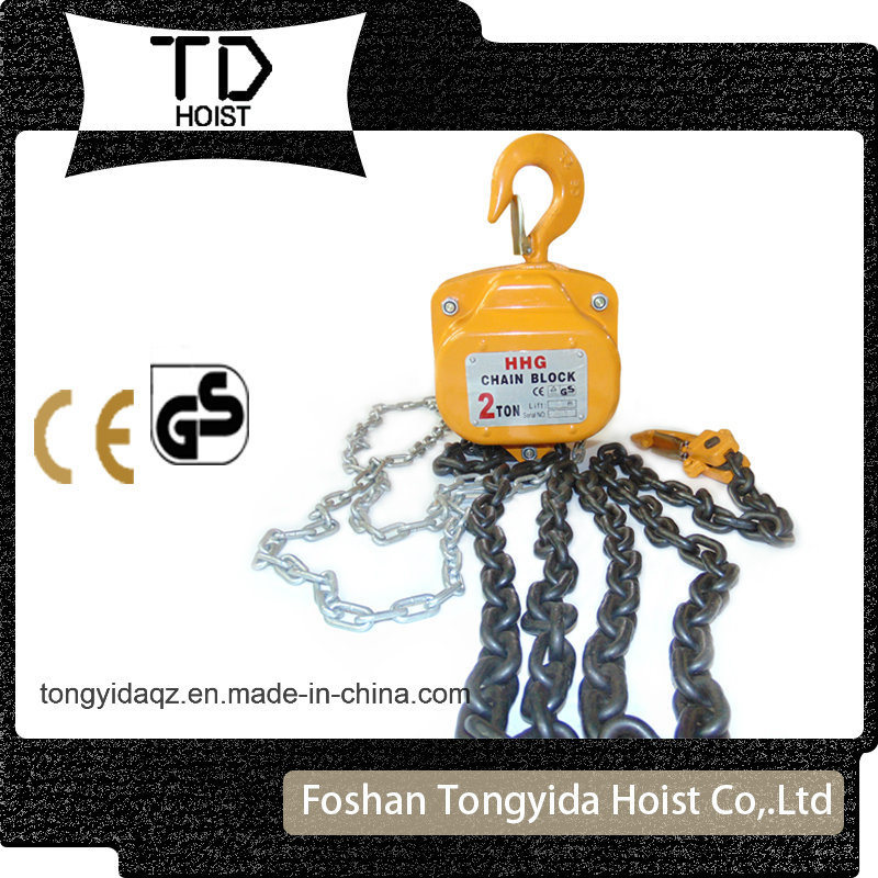 Orange Chain Hoist 1 Ton 3 Meters Chain Block Lifting Cranes