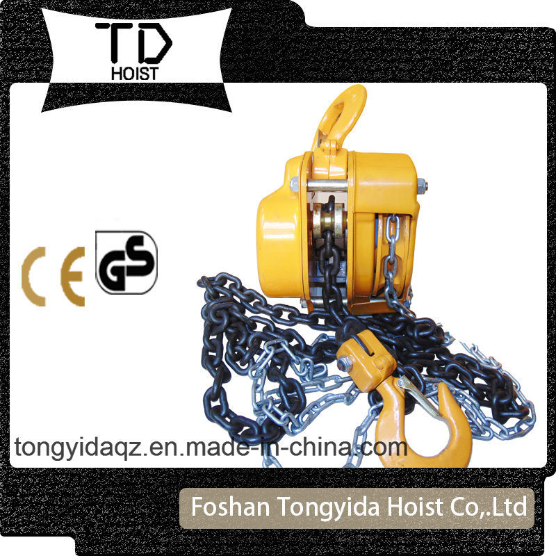 Orange Chain Hoist 1 Ton 3 Meters Chain Block Lifting Cranes