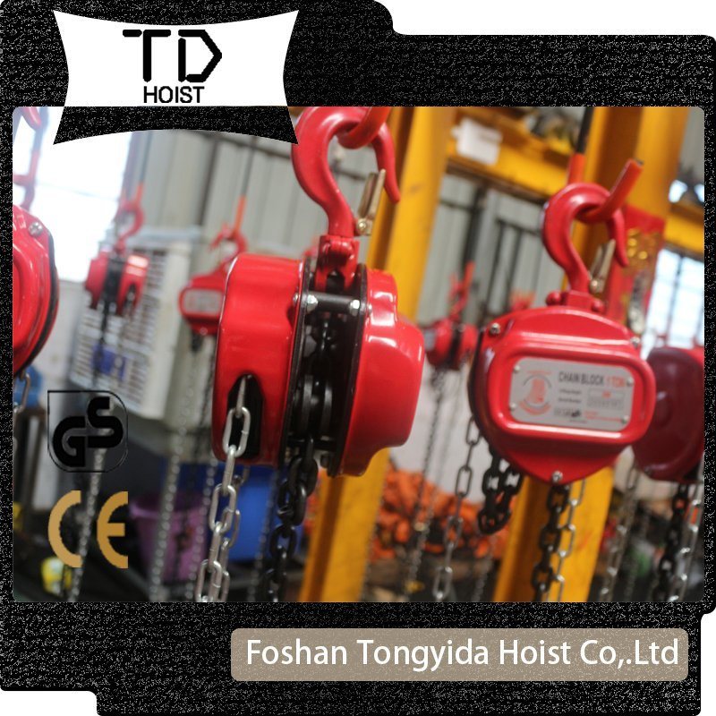 Black/red Manual Chain Block 1 Ton 2 Ton Lifting Chain Block 1.5 Ton Chain Block