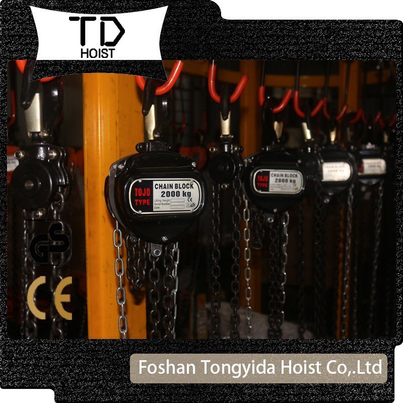 Black/red Manual Chain Block 1 Ton 2 Ton Lifting Chain Block 1.5 Ton Chain Block