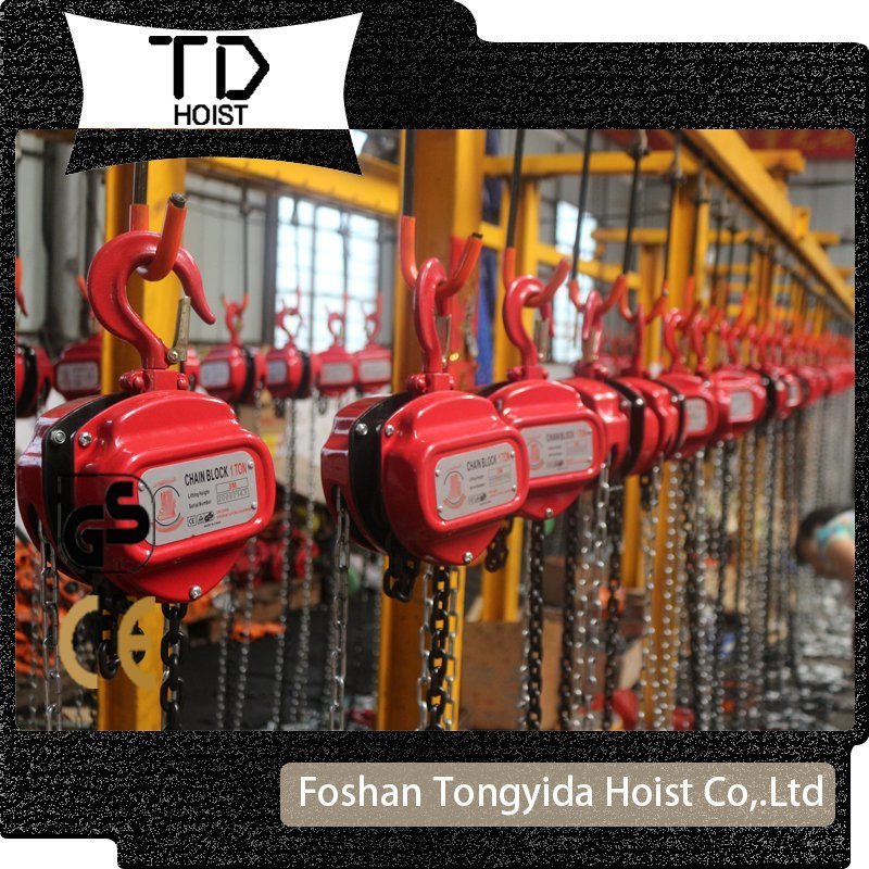 Black/red Manual Chain Block 1 Ton 2 Ton Lifting Chain Block 1.5 Ton Chain Block