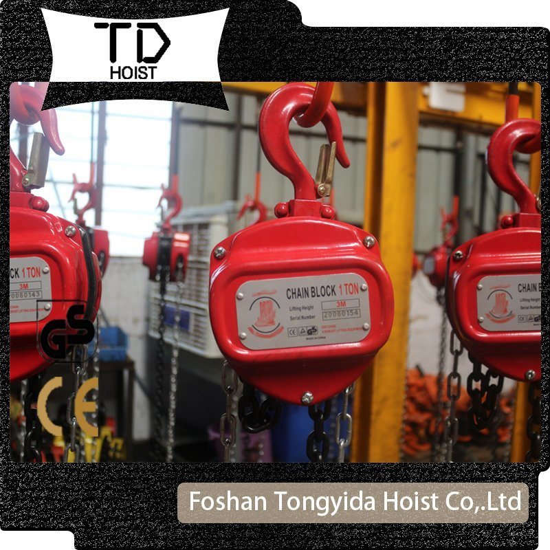 Black/red Manual Chain Block 1 Ton 2 Ton Lifting Chain Block 1.5 Ton Chain Block