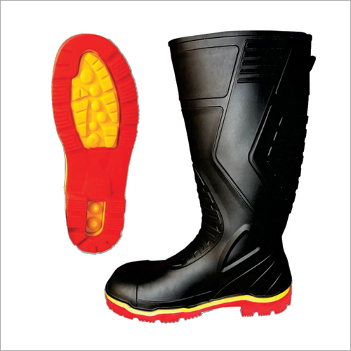 Black Triple Density Steel Toe Cap Gumboots