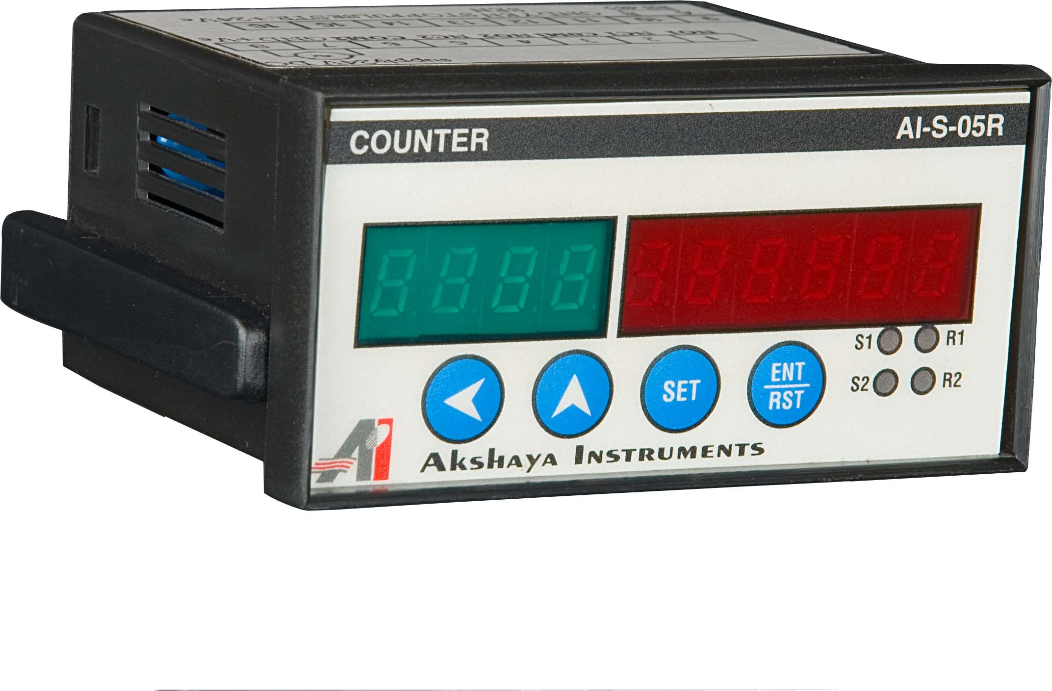 Digital Counter - Abs Plastic, Customized Size, Matte Black | In-built Speed Indicator, Production Count, Up/down Count, Delay On/off Relay