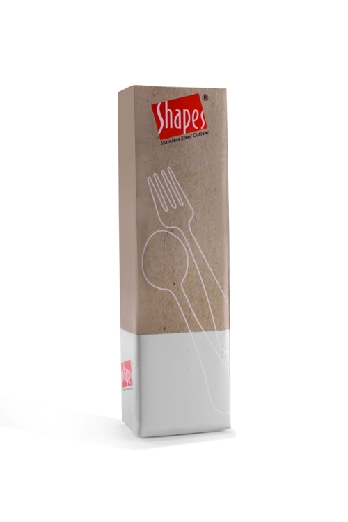 Shapes Lynex Tea Spoon 6 Pcs - Stainless Steel, Mirror Finish, Silver Color | Durable Thick Stems, Soft-curved Edges, Elegant Design