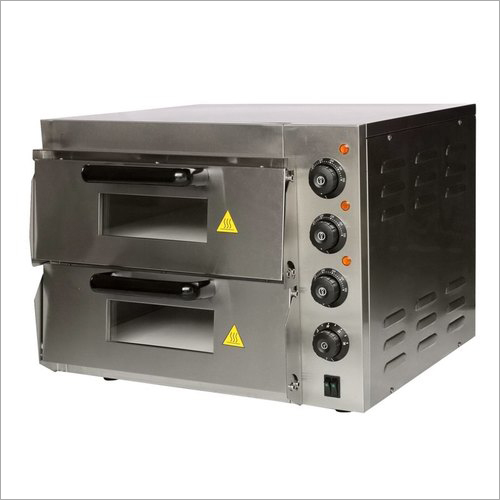 Semi Automatic Stone Base Double Deck Pizza Oven