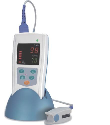 Noninvasive Led Display Pulse Oximeter - Color: White/blue