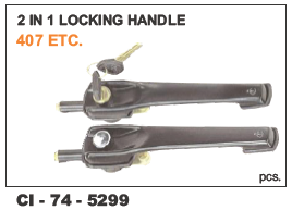 2 in 1 Locking Handle Tata 407 - Durable Material , 4 Wheeler Compatibility, Warranty Included