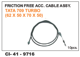 Friction Free Cable Tata Turbo 709 - 4 Wheeler, Warranty Included | Durable Performance with Enhanced Compatibility, Flexible Design