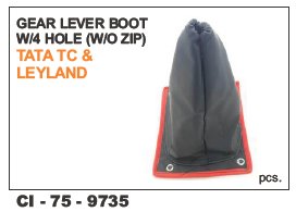 Gear Lever Boot W/4 Hole Tata Tc Leyland - Durable Rubber Material, 4 Hole Design | Vehicle Type: 4 Wheeler, Warranty Included