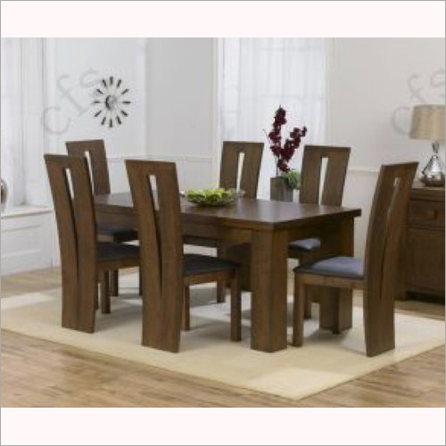 Wooden Dining Table Set - Solid Wood | Indoor Furniture, Home Furniture, Non-Foldable Design