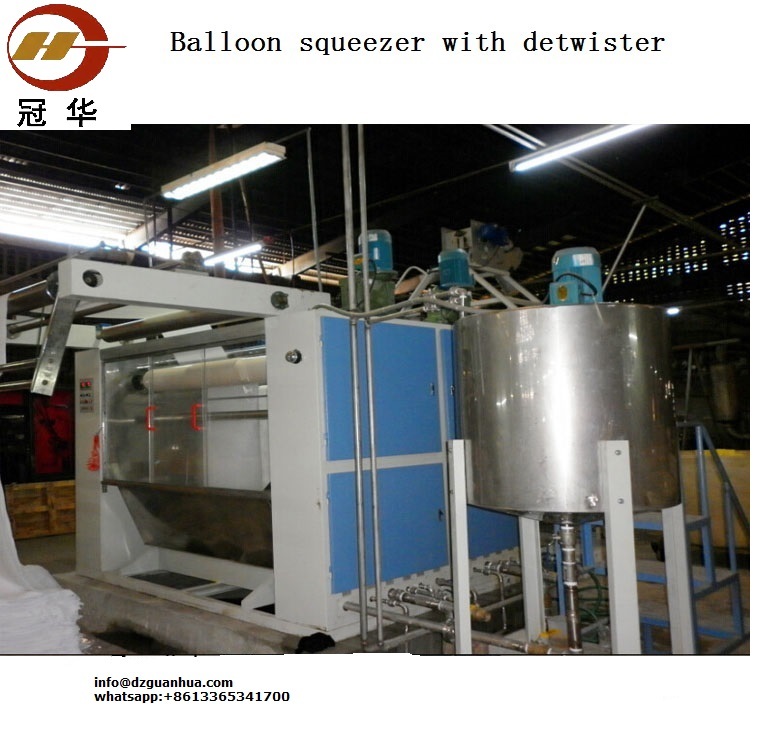 Tubular Balloon Squeezer Machine - Steel | 6000x2000x5000mm, 0-100m/min Speed, 5000kg Weight, 1-year Warranty, No Crease Finish