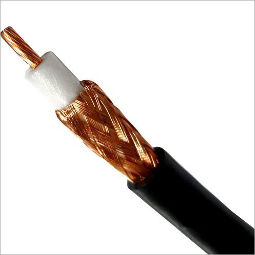 CO Axial Cable - Copper Conductor, 90 to 305 Meter Length | Weather Proof, High Voltage, Black PVC Jacket
