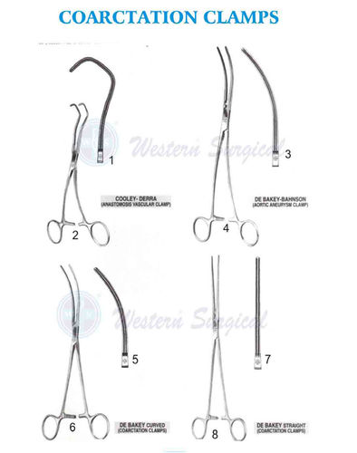 Coarctation Clamps