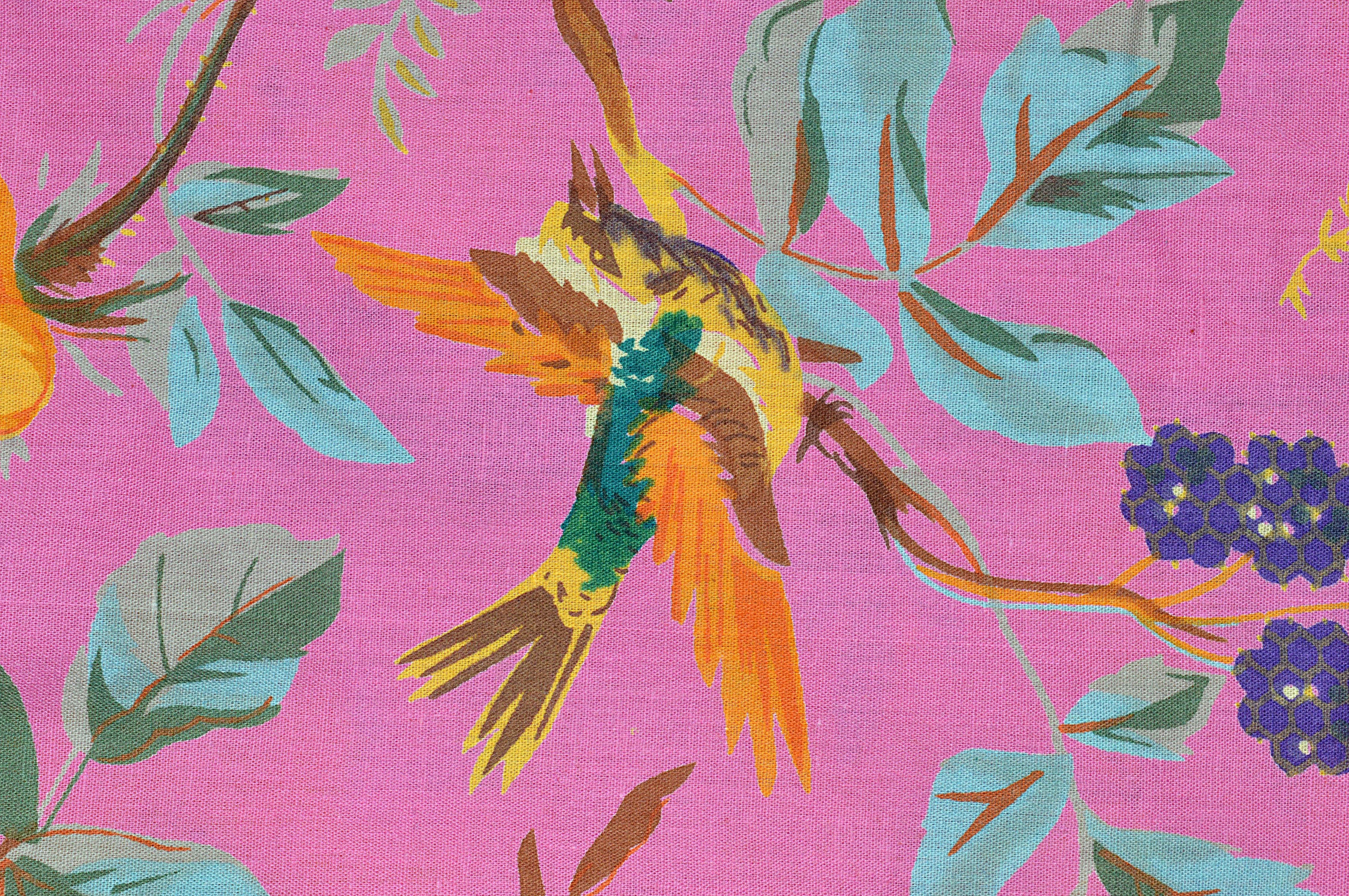 Indian Made Floral Print Fabric Jaipuri Ethnic Print - 100% Cotton, 44 Inches Wide, Yellow Hue | Eco-friendly, Handmade, Lightweight, Washable