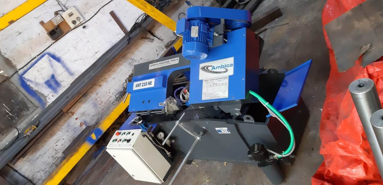 Hinge Type Semi Automatic Band Saw - Heavy Duty Torsion Free Structure, 2020 X 2107 X 1400 Mm, Vfd Saw Drive, Upgraded Hydraulic System, Separate Panel Console