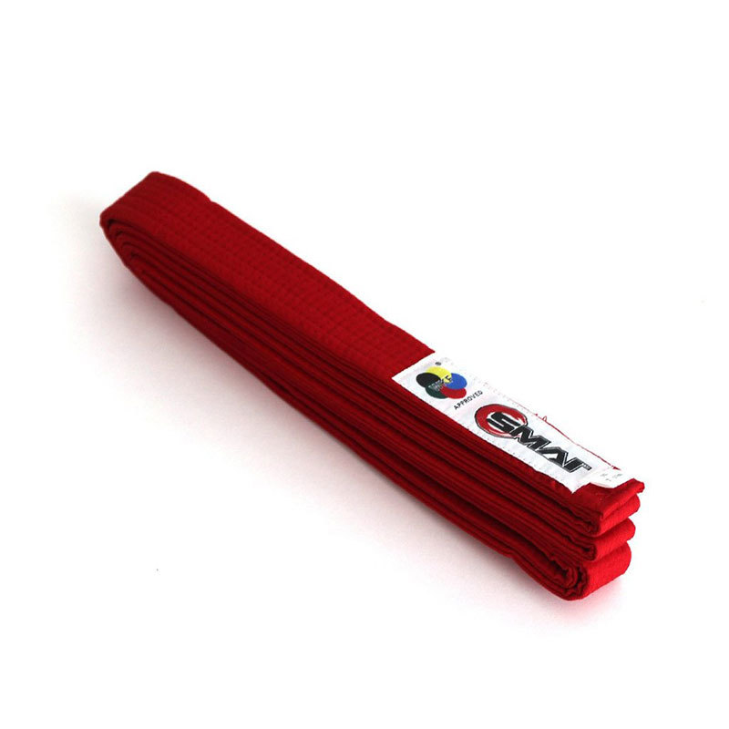 Karate Belt - Poly-cotton Jute, 4 Cm Width X 250 Cm Length, Blue Color | 150 G Weight, 4 Mm Thickness, Wkf Approved For Competition Use