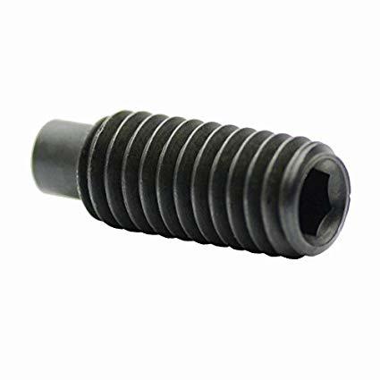 Dog Point Grub Screw - Stainless Steel, Available In All Sizes | Black Coated Finish, Standard Slotted Head, Corrosion-resistant, Simple Removal, High Torque Resistance