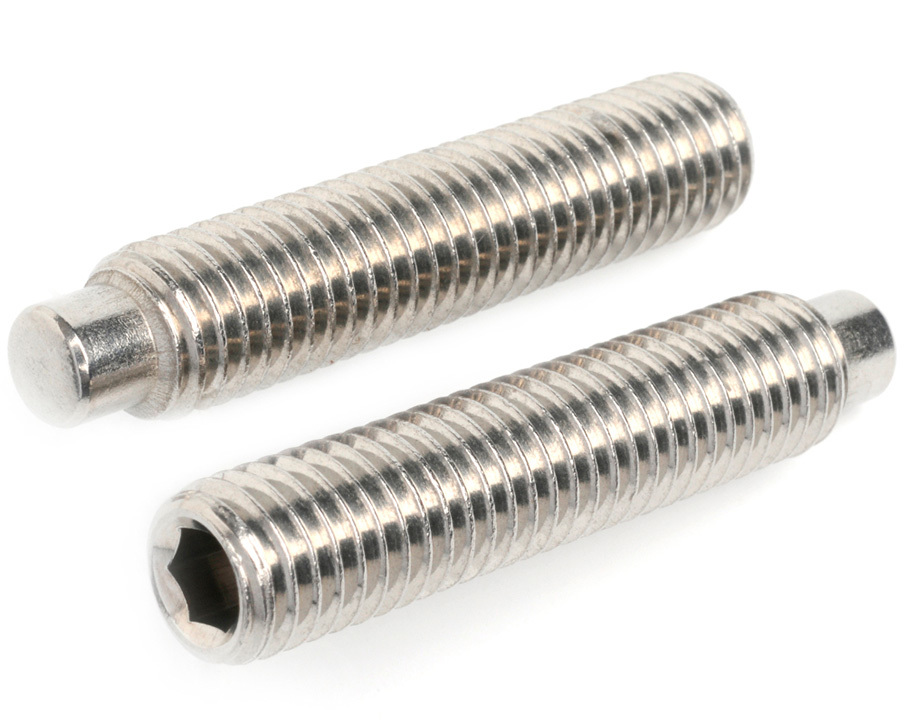 Dog Point Grub Screw - Stainless Steel, Available In All Sizes | Black Coated Finish, Standard Slotted Head, Corrosion-resistant, Simple Removal, High Torque Resistance