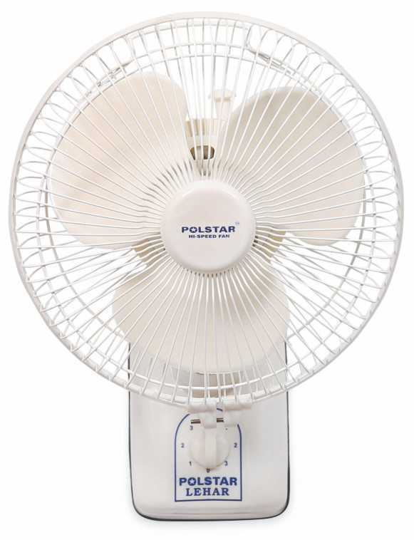 Wall Fan - Plastic Material, 3 Blade Design, 2500 Rpm Speed | Ivory, White, Red-black, Black, Grey, White-blue Colors, Wall Mounted, 2 Year Warranty