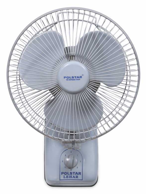 Wall Fan - Plastic Material, 3 Blade Design, 2500 Rpm Speed | Ivory, White, Red-black, Black, Grey, White-blue Colors, Wall Mounted, 2 Year Warranty