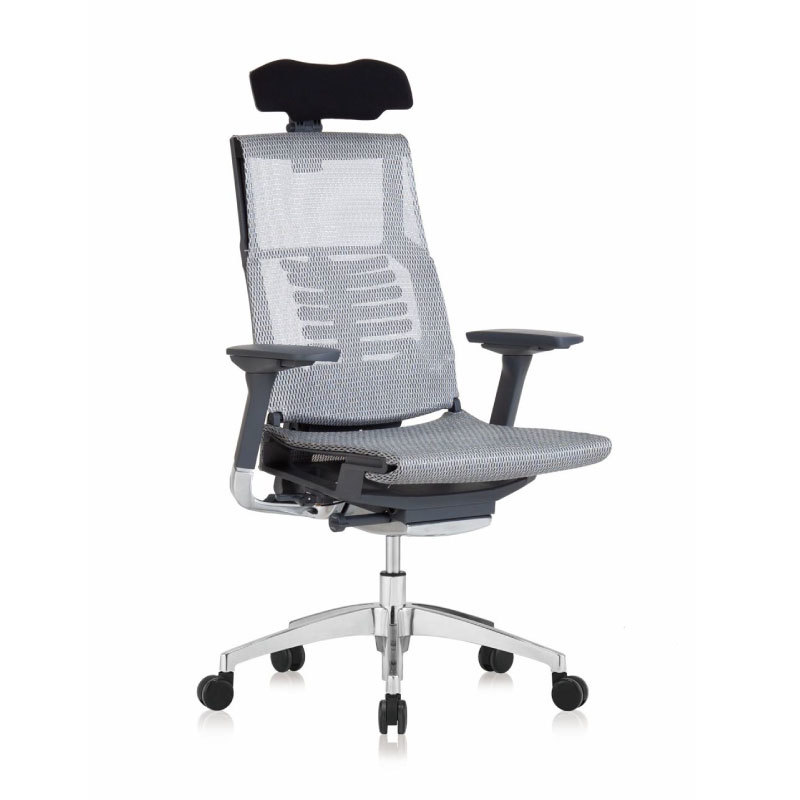 Pofit Chair - 1150mm Height, 500mm Width, White Color | 5d Headrest, Lumbar Support, Mobile App Connectivity, Adjustable Seating Height, Revolving Base For Enhanced Mobility