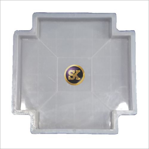 Plastic Tile Mould - Silicone Plastic, Customizable Sizes , White Color , Chemical Resistance, High Durability, Flawless Results