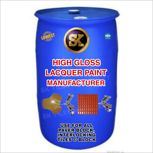 Interlock Tiles Polish - Liquid Lacquer, Semi-automatic, Red & Yellow Transparent | 99% Purity, Designed For Medium To Very Hard Materials, 2-year Warranty