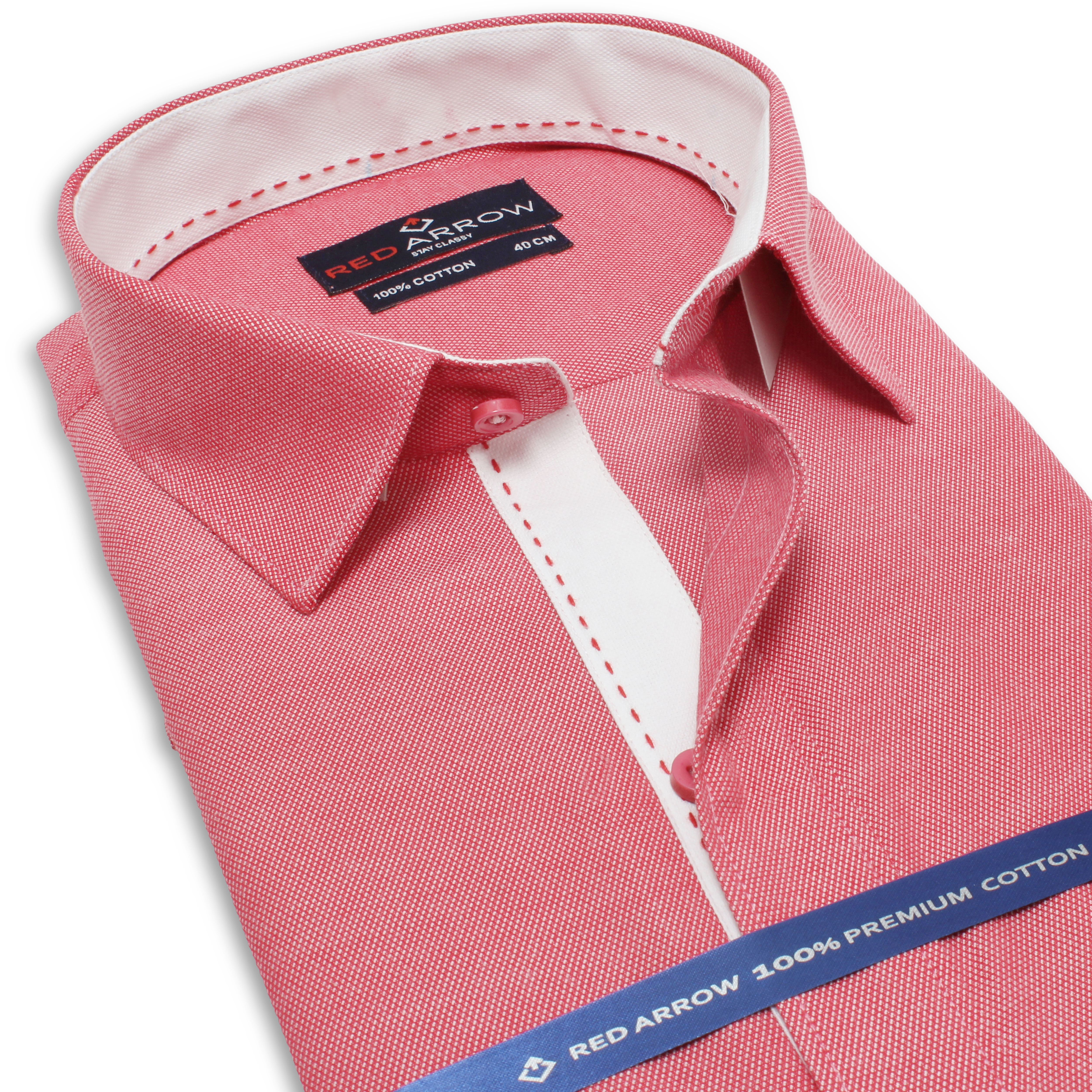 Mens Formal Plain Shirt - Cotton, Sizes: S-xxl, Color: Gajri, Collar Style: Cutaway, Sleeve Style: Full Sleeves, Plaid Pattern | Washable, Suitable For All Seasons, Features Logo