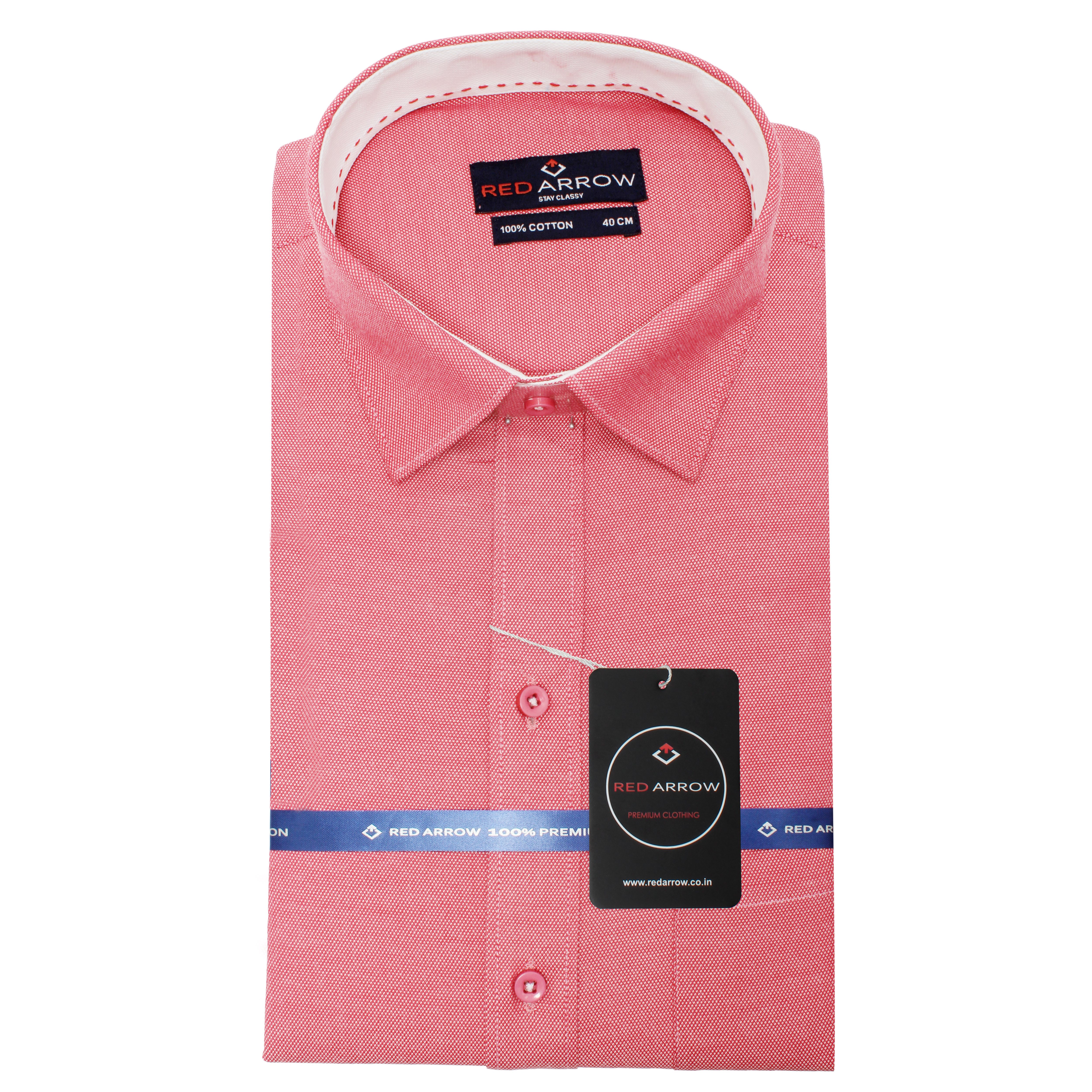 Mens Formal Plain Shirt - Cotton, Sizes: S-xxl, Color: Gajri, Collar Style: Cutaway, Sleeve Style: Full Sleeves, Plaid Pattern | Washable, Suitable For All Seasons, Features Logo