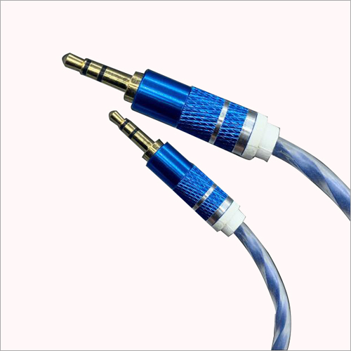3.5Mm Stereo Audio Aux Cable Body Material: Rubber & Metal