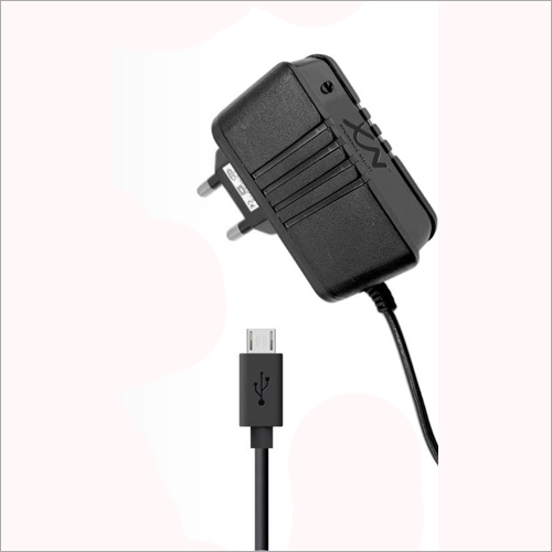 Android Phone Mobile Charger - Plastic Body, Lightweight Black Design | Highly Efficient Current Conversion with Durable Conductive Wire