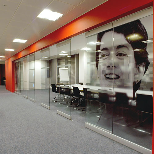 Glass Movable Walls - 12mm Toughened Tempered Glass, 600-1200 Mm Panels Height 3.5 Meters | Transparent, Single Glazed, Smooth, Pivot Door Opening, Heavy Duty Aluminum Track