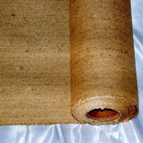 SSC Vermiculite Coated Fiberglass Fabric - 1.24 mm Thick, Light Brown, Woven Fiber Glass Yarn, Up to 850°C Temperature Resistance - Ideal for Welding Blankets & Insulation
