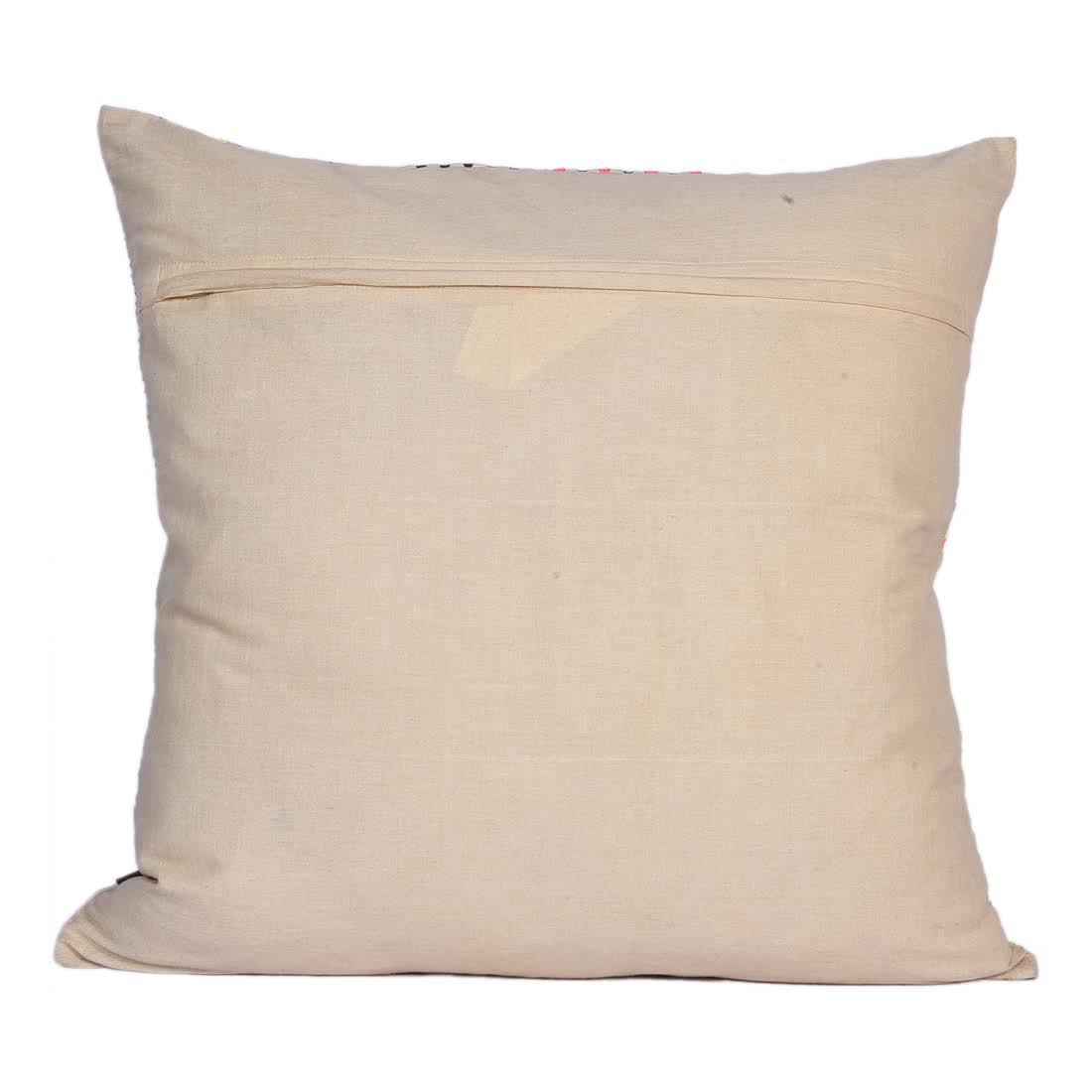 Multi Colour Embroidery Cushion