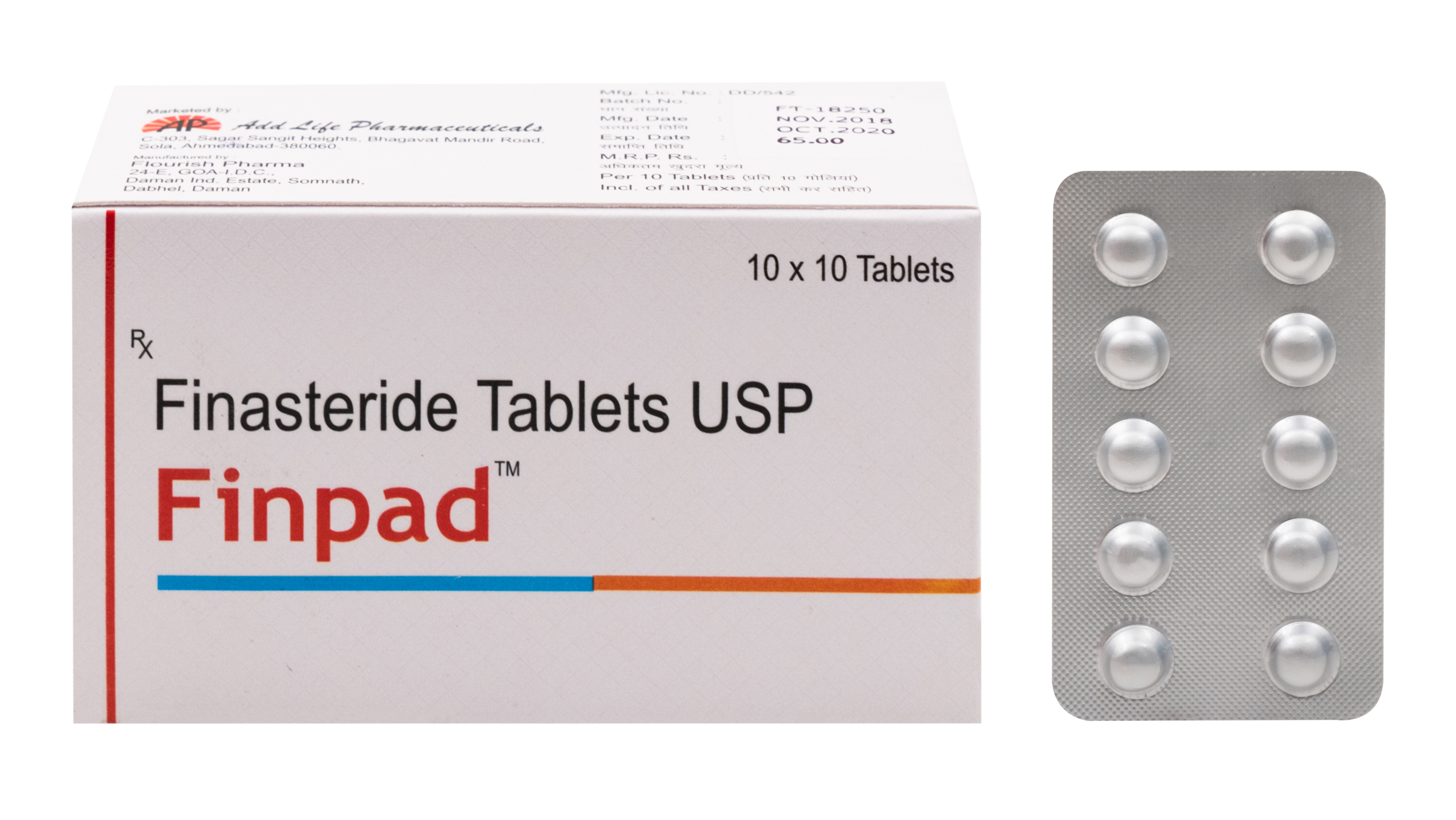 Hair Treatment Products Finasteride Tab