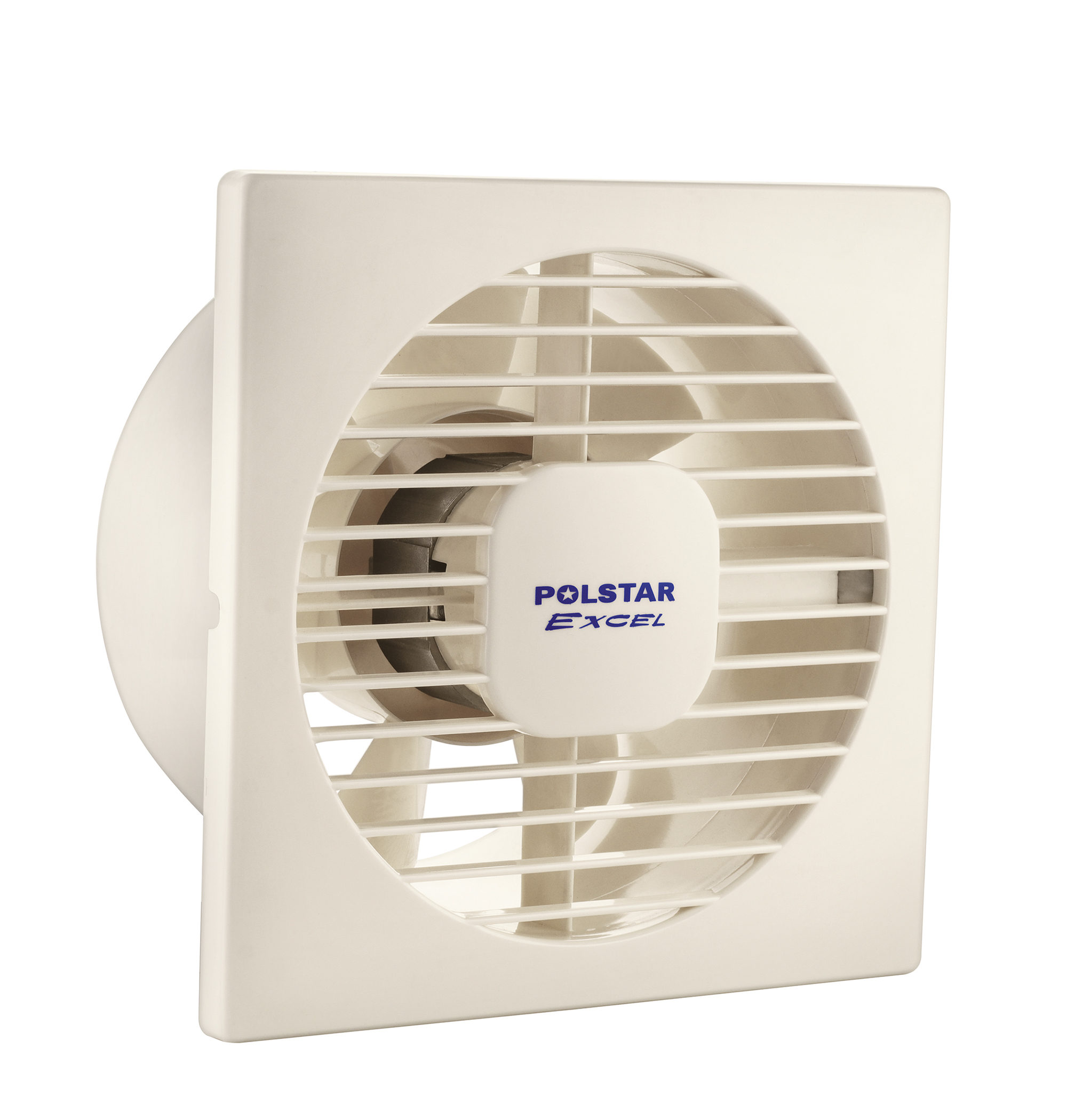 Exhaust Fan - Plastic Material, 7-blade Design, Ivory And Black Color | 1900 Rpm Speed, 210-230v Ac, 2-year Warranty