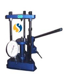 Point Load Index Tester - Hydraulic Jack Powered, 10 Tonne Capacity | Portable, Adjustable Conical Platens, White-blue Finish