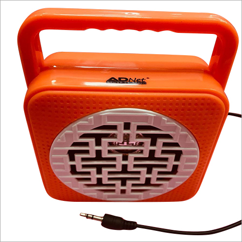 AUX Portable Speaker - Orange Color | 1-Year Warranty, Versatile Mobile Phone and Portable Audio Player Compatibility