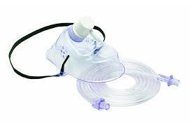 Oxygen Mask - Soft, Non-toxic Medical Pvc, 3mtr Size, Transparent Color | Elastic Strap, Multichannel Tube, Universal Connector For Easy Use