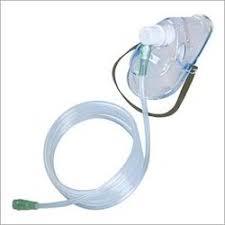 Oxygen Mask - Soft, Non-toxic Medical Pvc, 3mtr Size, Transparent Color | Elastic Strap, Multichannel Tube, Universal Connector For Easy Use