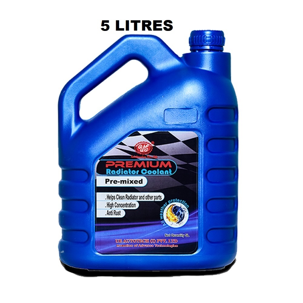 Radiator Coolant Red - Phosphate-enhanced Organic Acid, 5 Litres | Anti-rust, Eco-friendly, High Performance For All Motorcycles