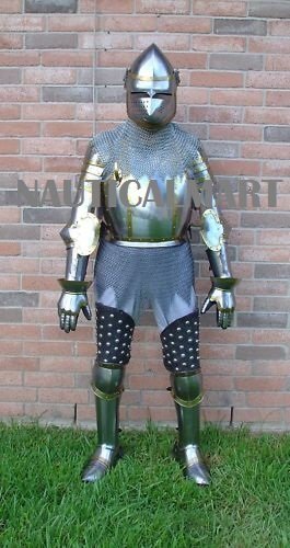 B01LYJJ3RM NauticalMart LARP knight king jousting Suit Of Armor