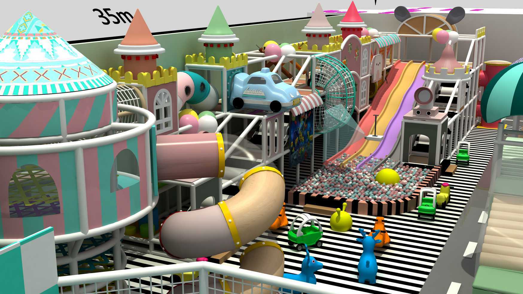 Kids Indoor Playground Area Required: In The Light Of Actual Conditions Square Meter (M2)